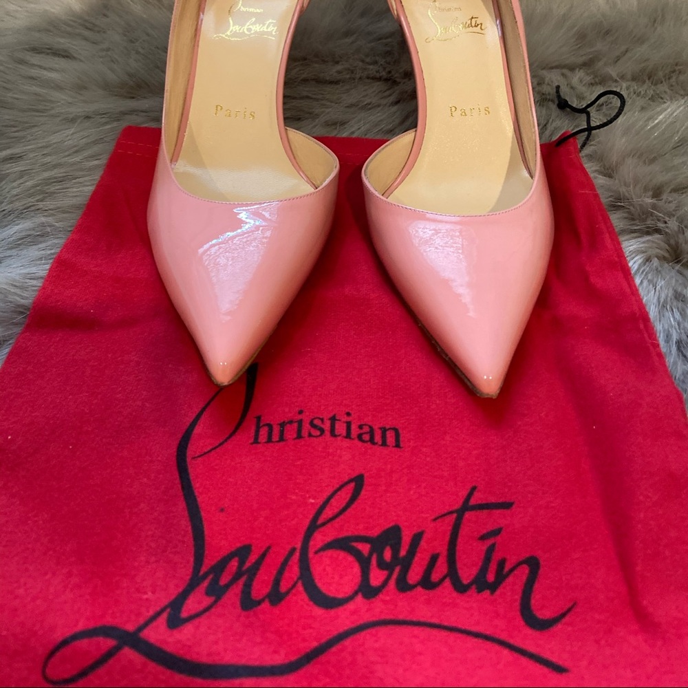 Christian Louboutin Iriza 70 patent-leather pumps